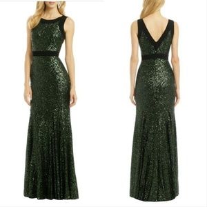 Badgley Mischka Take the Stage Sequin Gown Size 16